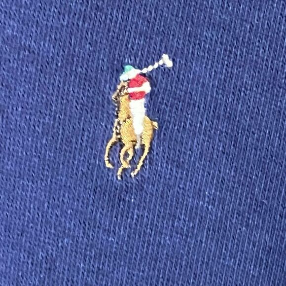 Polo Ralph Lauren navy blue 1/4 zip estate rib shirt size XL - Picture 9 of 15